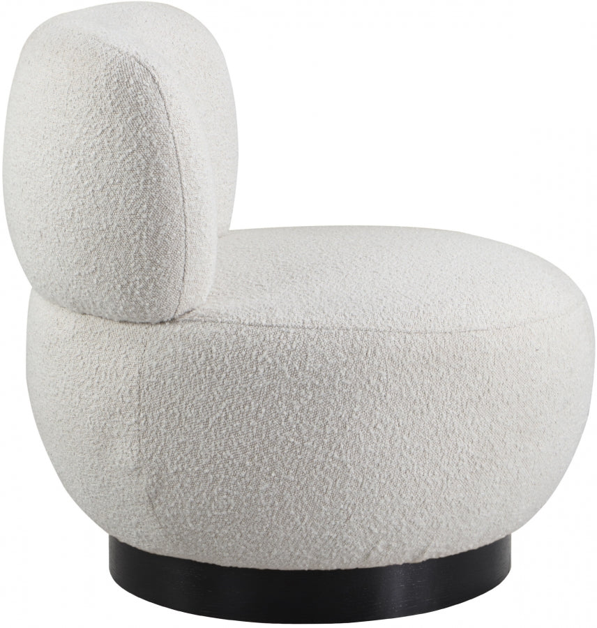 Calais Boucle Fabric Upholstered Accent Chair