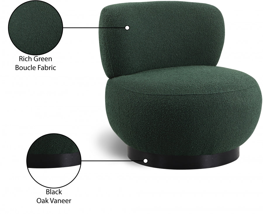 Calais Boucle Fabric Upholstered Accent Chair