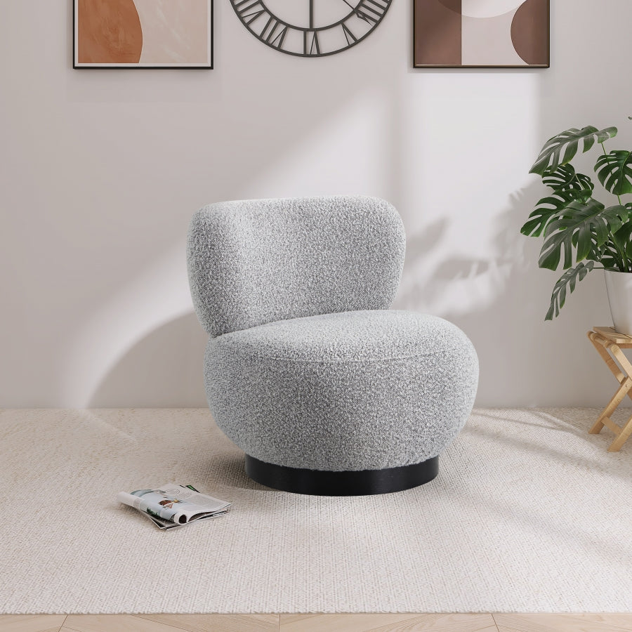 Calais Boucle Fabric Upholstered Accent Chair