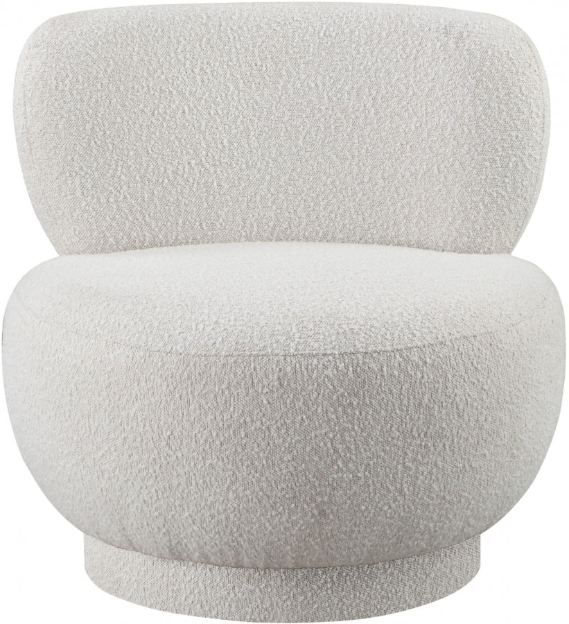 Calais Boucle Fabric Upholstered Accent Chair