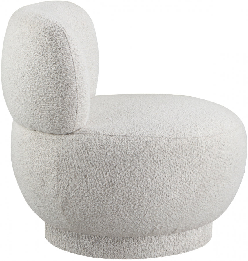Calais Boucle Fabric Upholstered Accent Chair