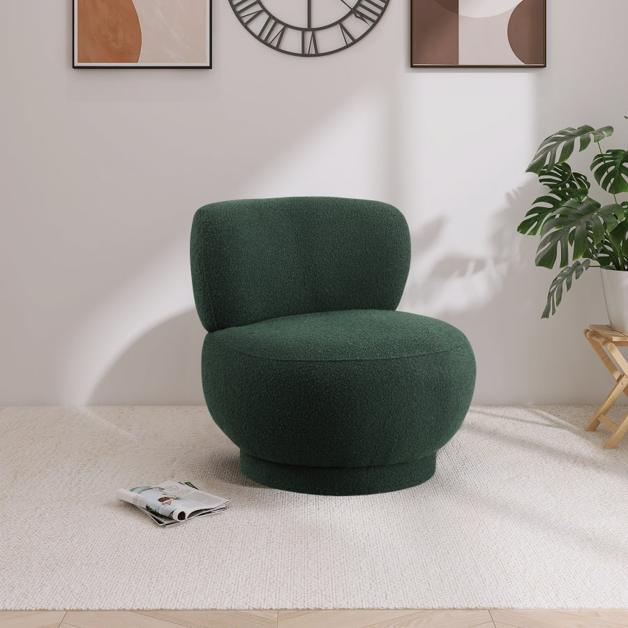 Calais Boucle Fabric Upholstered Accent Chair