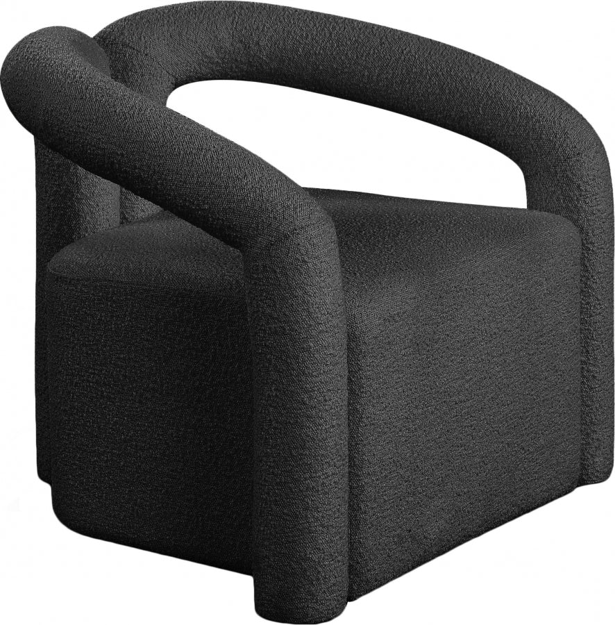 Otto Boucle Fabric Upholstered Accent Chair
