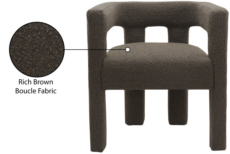 Athena Boucle Fabric Upholstered Accent | Dining Chair