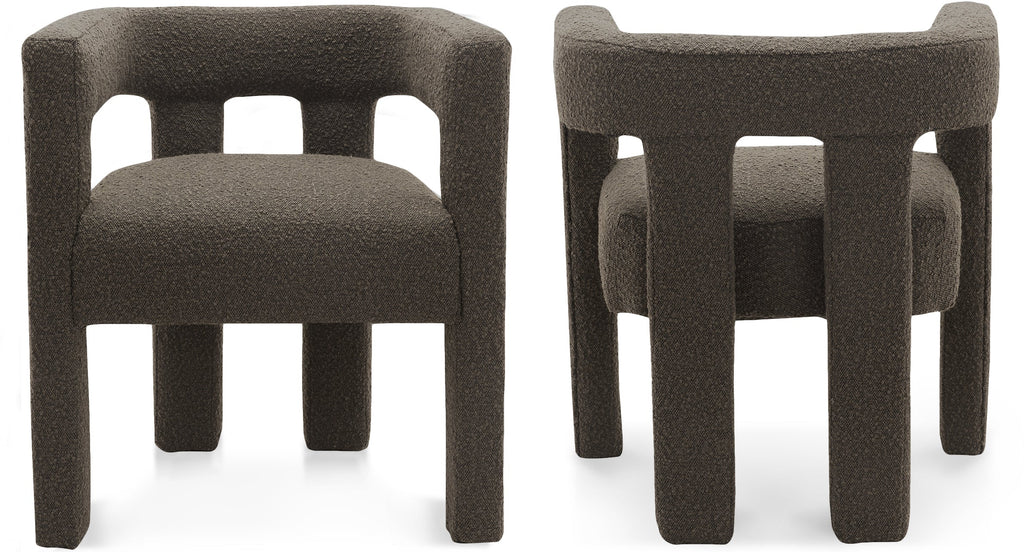 Athena Boucle Fabric Upholstered Accent | Dining Chair