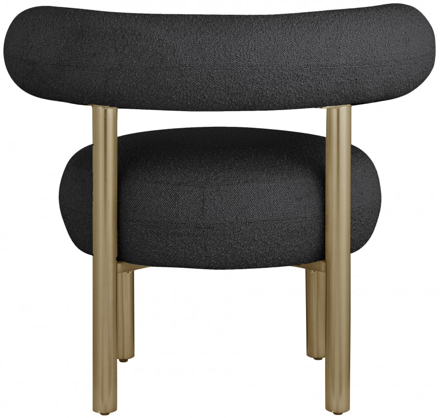 Bordeaux Boucle Fabric Upholstered Accent Chair