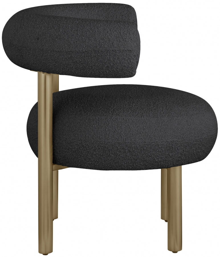 Bordeaux Boucle Fabric Upholstered Accent Chair