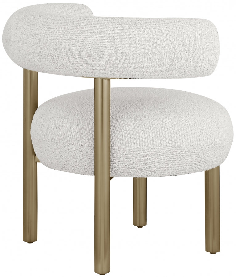 Bordeaux Boucle Fabric Upholstered Accent Chair