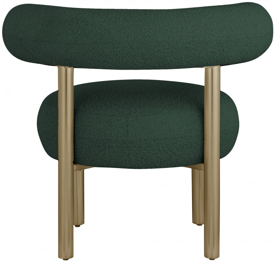 Bordeaux Boucle Fabric Upholstered Accent Chair