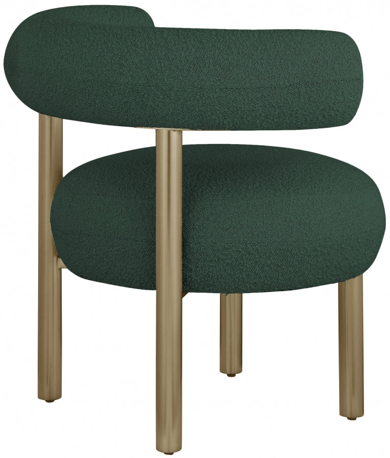 Bordeaux Boucle Fabric Upholstered Accent Chair