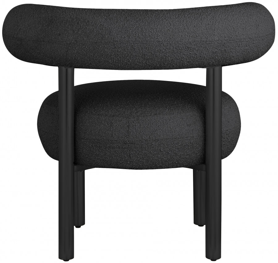 Bordeaux Boucle Fabric Upholstered Accent Chair