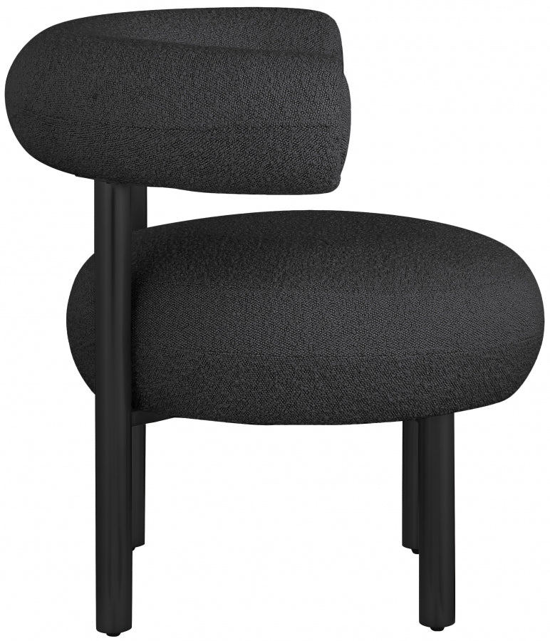Bordeaux Boucle Fabric Upholstered Accent Chair