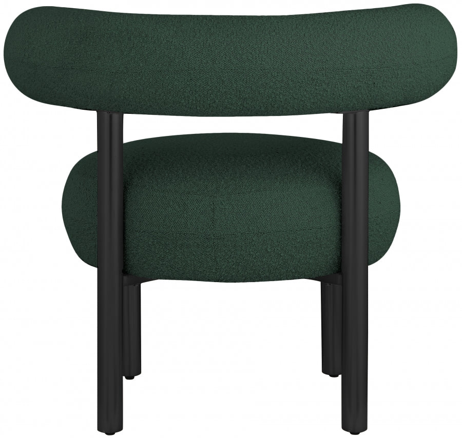 Bordeaux Boucle Fabric Upholstered Accent Chair
