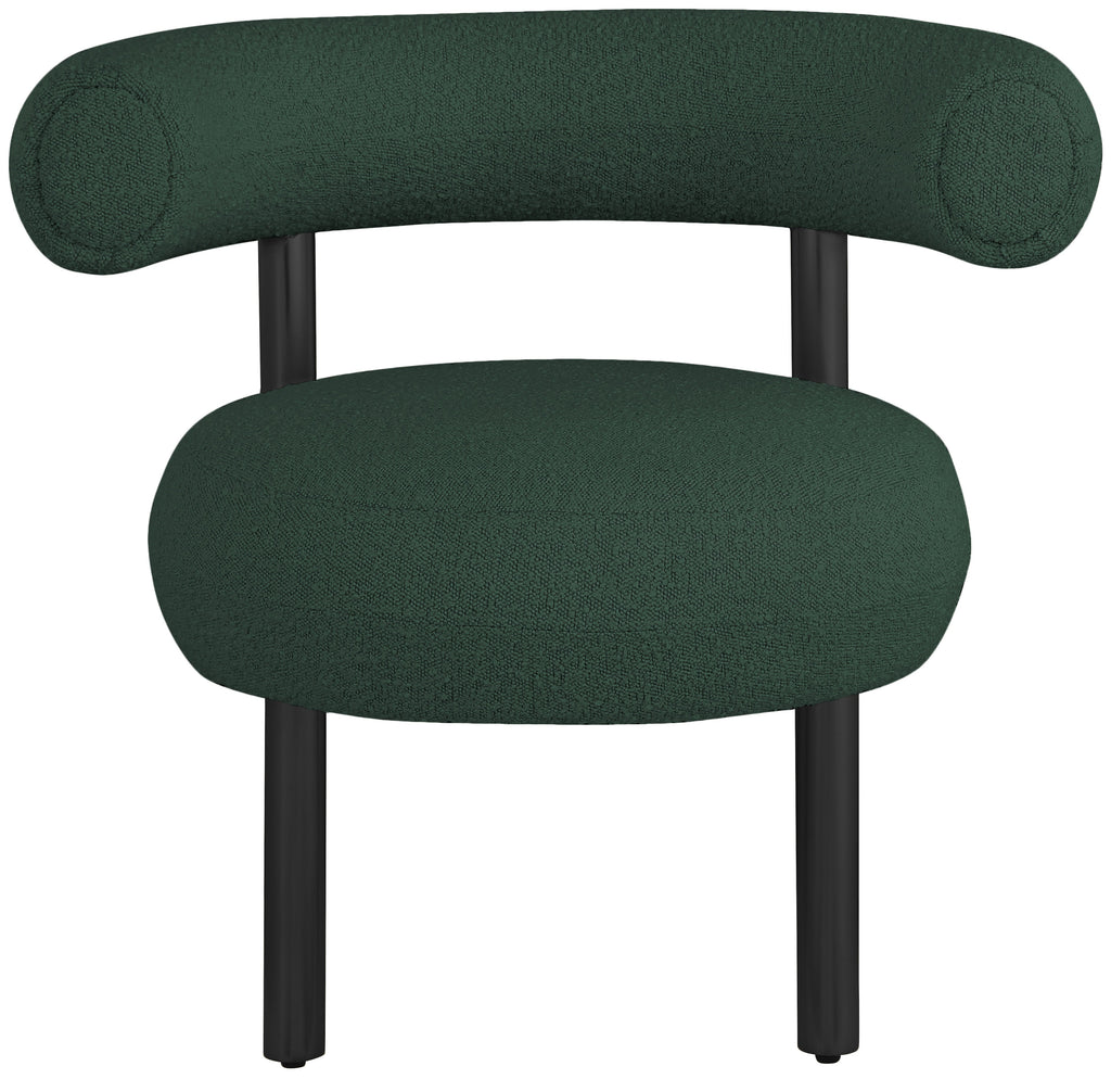 Bordeaux Boucle Fabric Upholstered Accent Chair