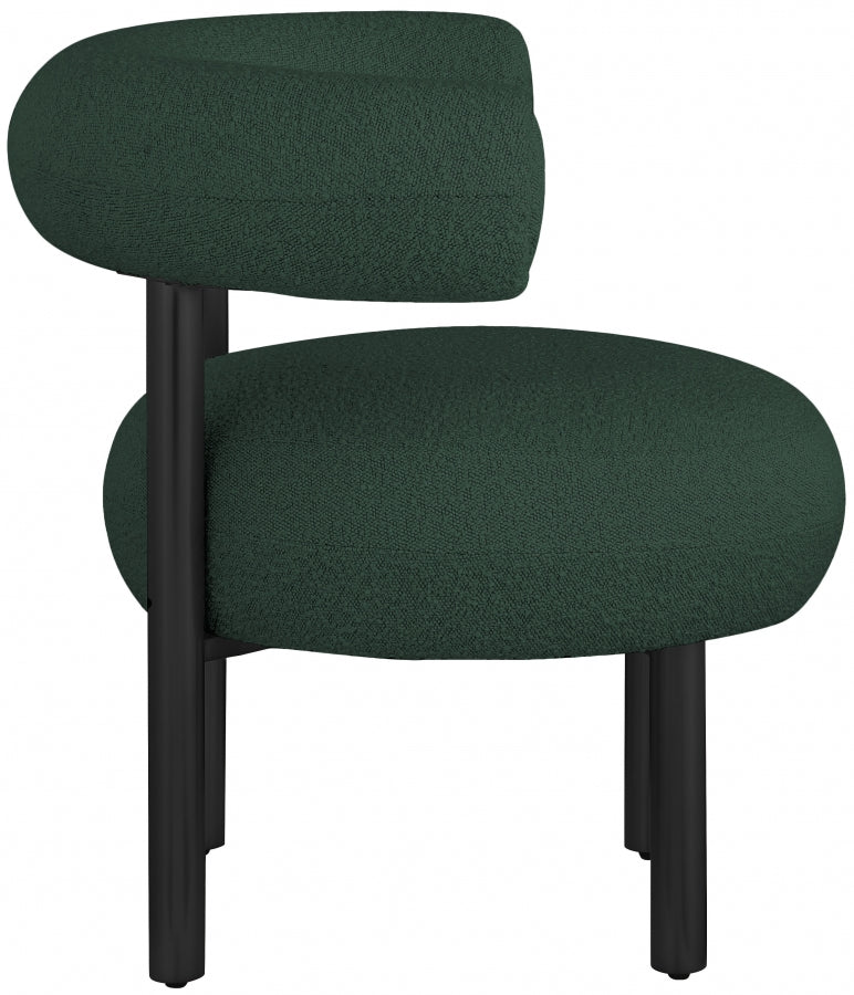 Bordeaux Boucle Fabric Upholstered Accent Chair