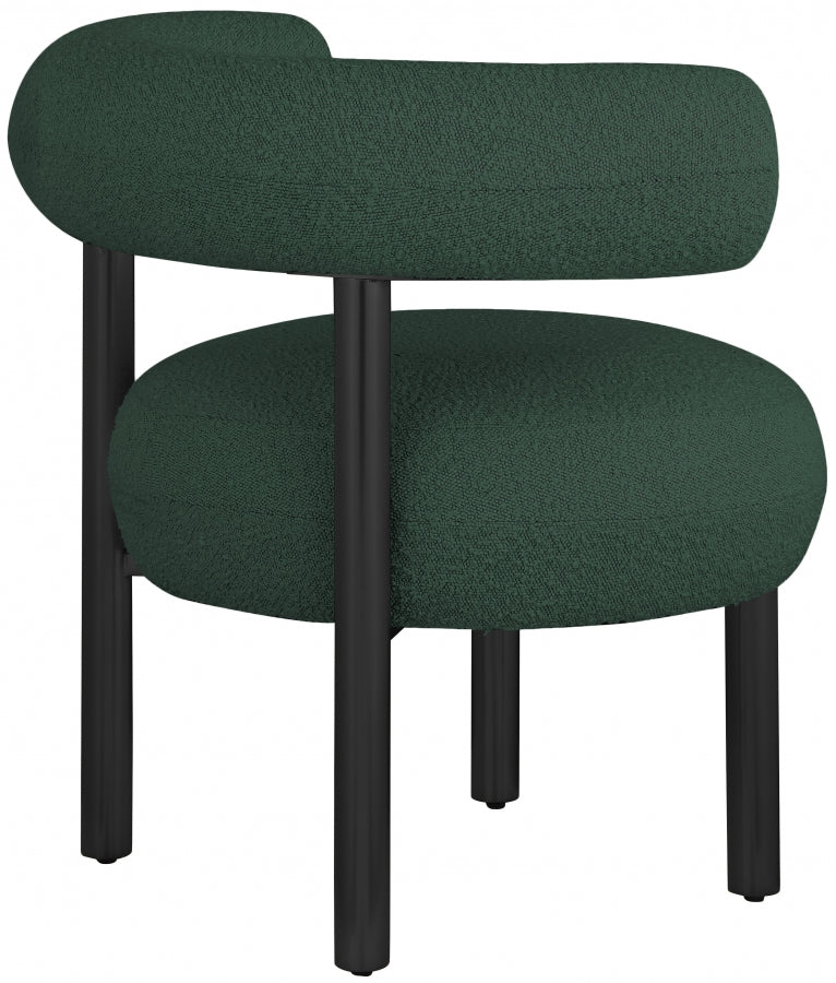 Bordeaux Boucle Fabric Upholstered Accent Chair
