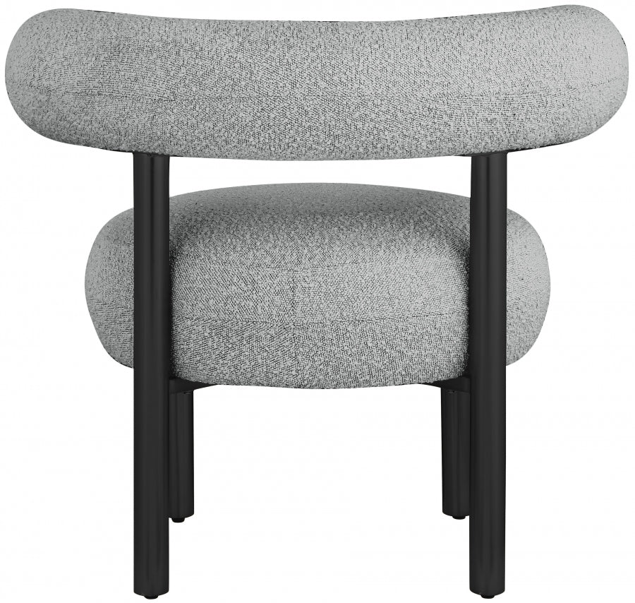 Bordeaux Boucle Fabric Upholstered Accent Chair