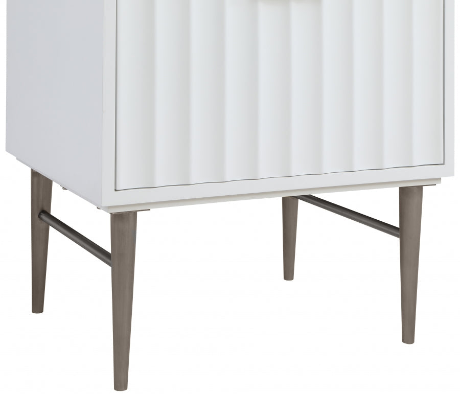 Modernist Engineered Stone Top And Solid Wood Base (brushed chrome) Bathroom Vanity