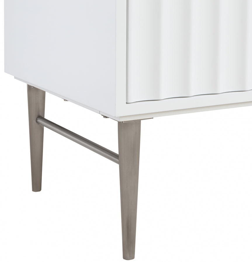 Modernist Engineered Stone Top And Solid Wood Base (brushed chrome) Bathroom Vanity