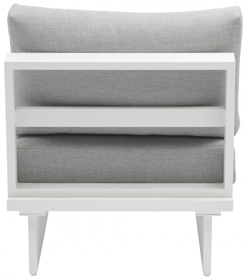 Maldives Water Resistant Fabric Upholstered Outdoor Patio Modular Armless Chair