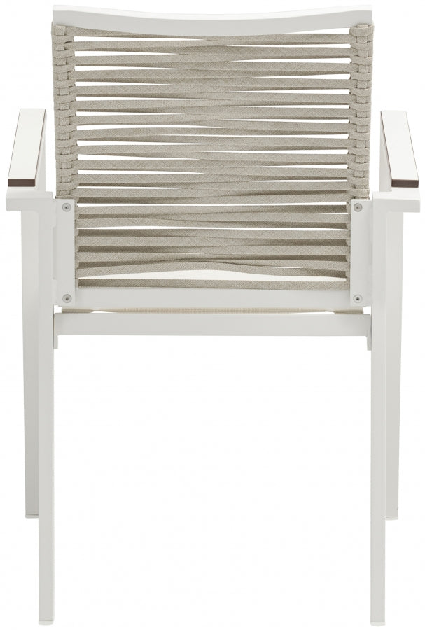 Maldives Mesh And Rope Fabric Outdoor Patio Dining Arm Chair