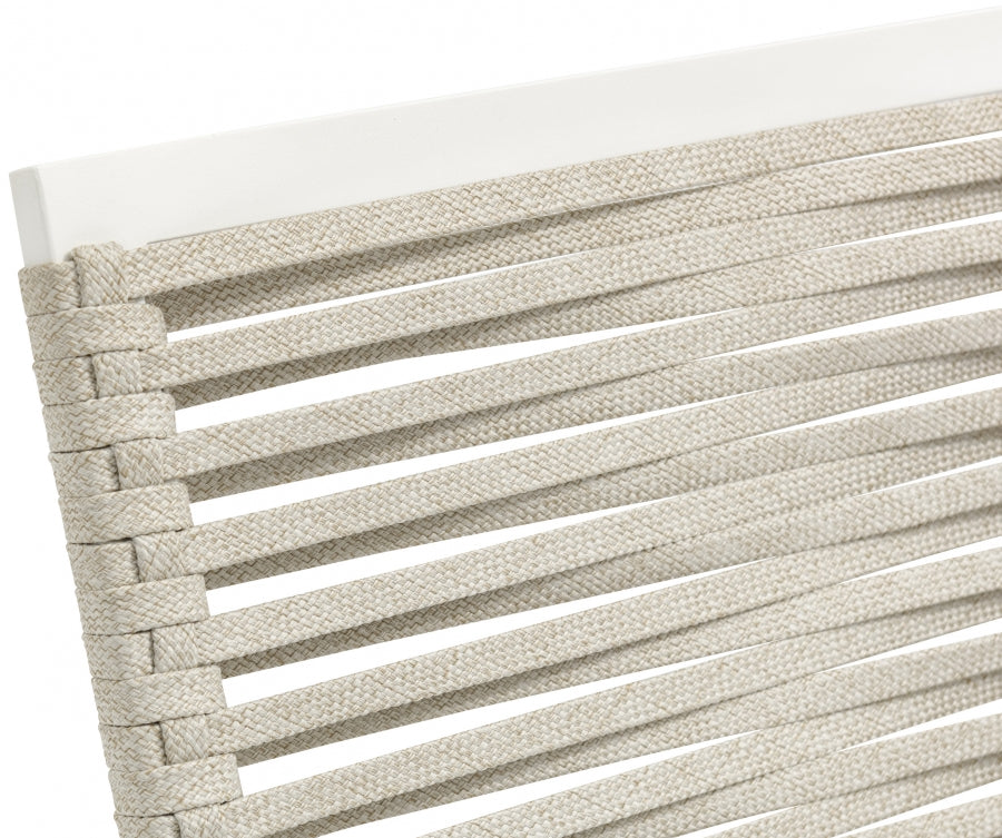 Maldives Mesh And Rope Fabric Outdoor Patio Dining Side Chair