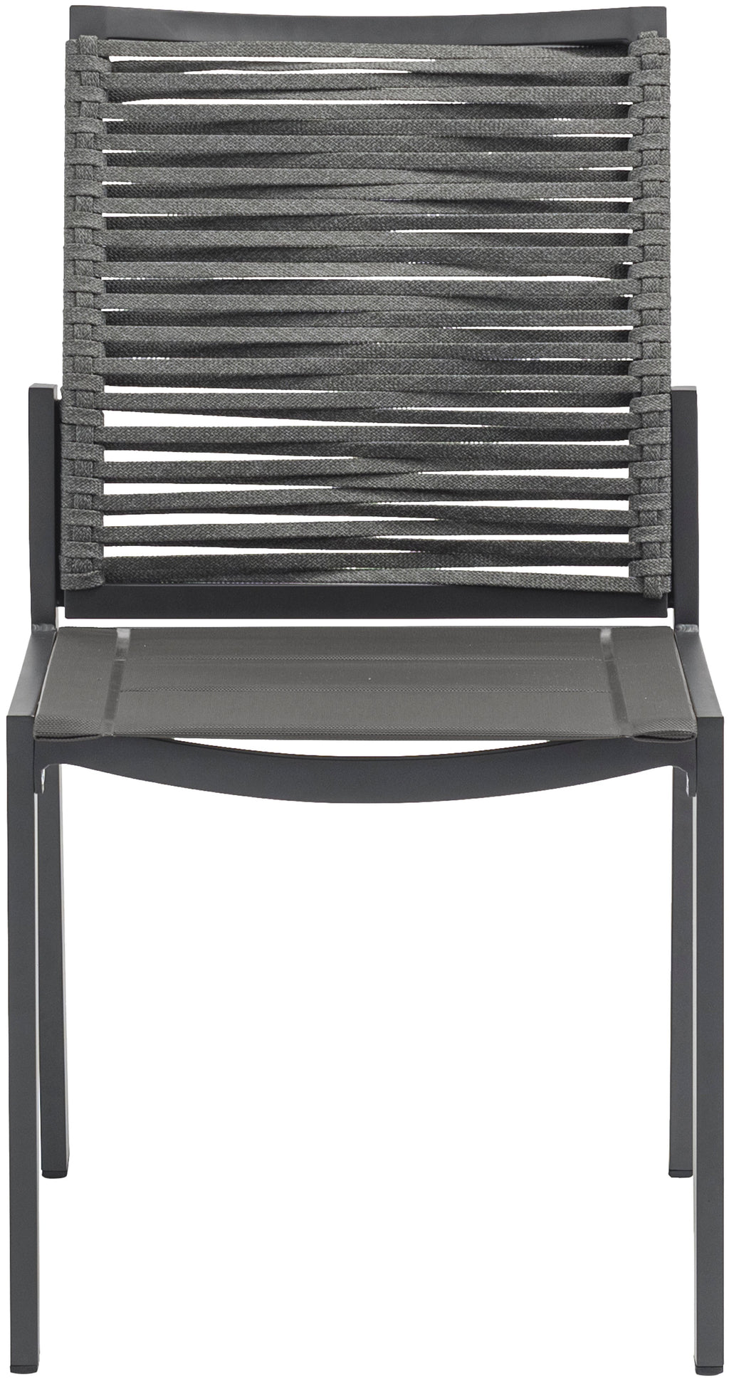 Maldives Mesh And Rope Fabric Outdoor Patio Dining Side Chair