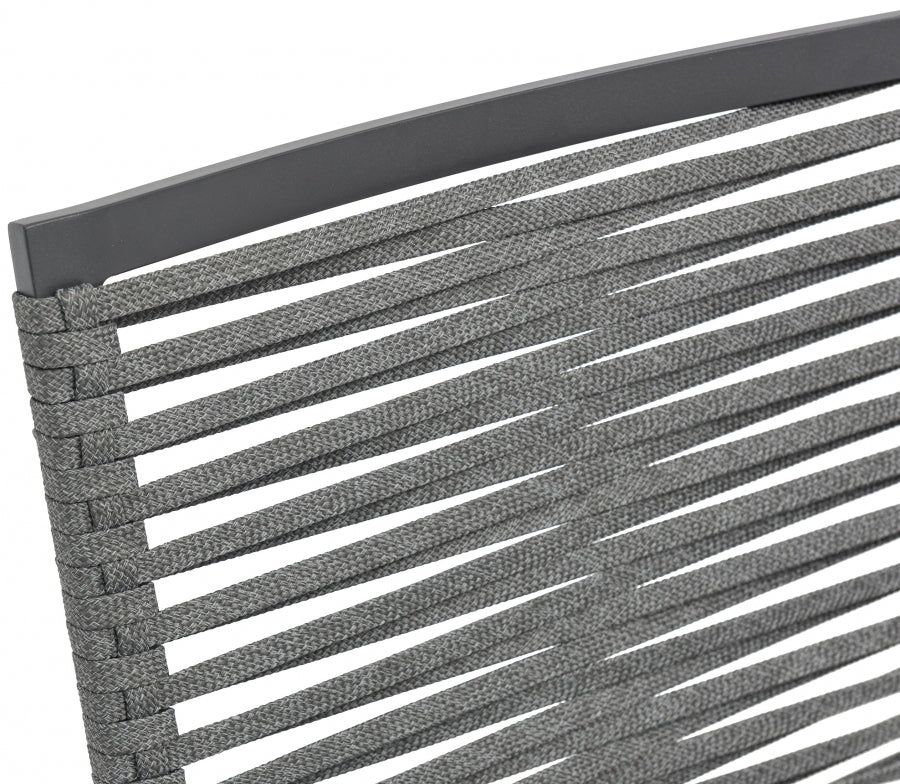 Maldives Mesh And Rope Fabric Outdoor Patio Dining Side Chair