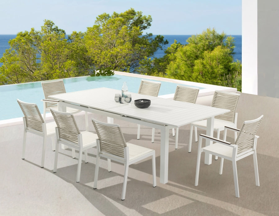 Maldives 95.5" Aluminum Outdoor Patio Dining Table