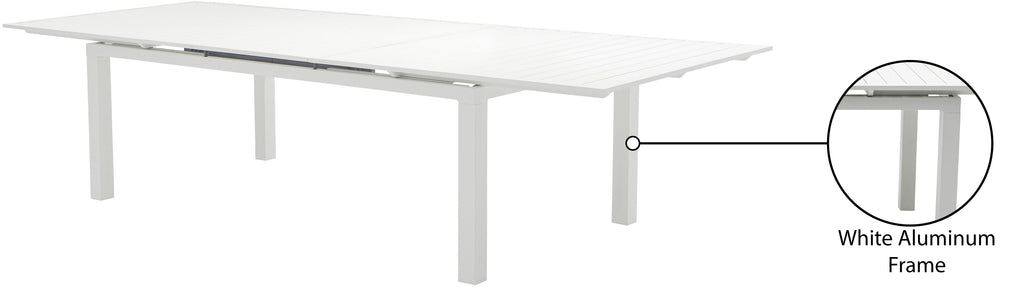Maldives 95.5" Aluminum Outdoor Patio Dining Table