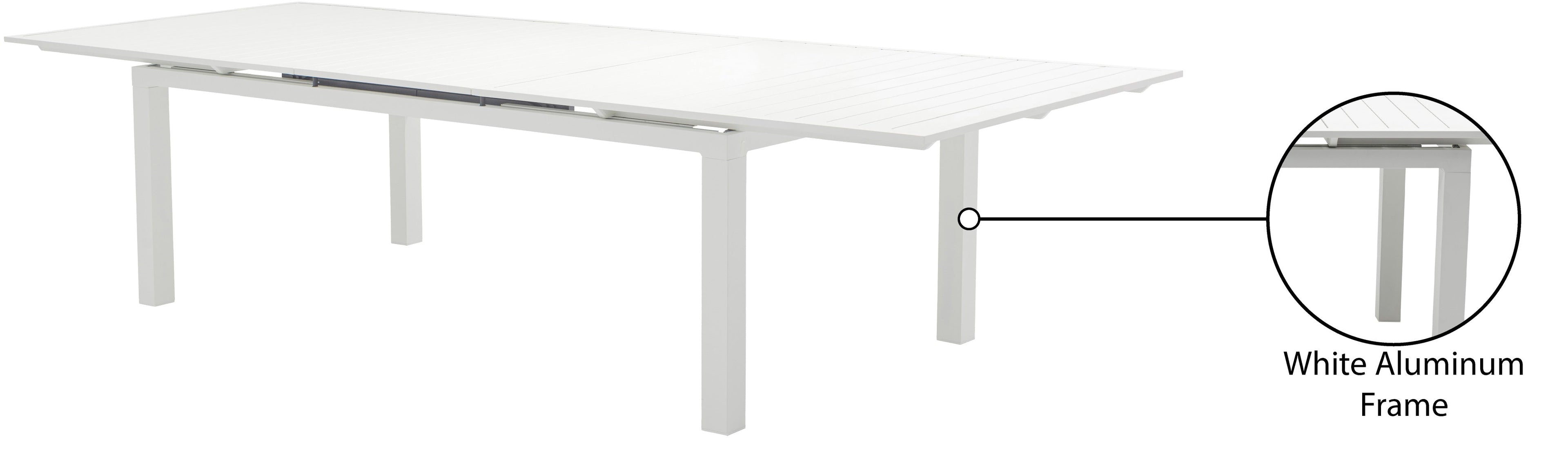 Maldives 95.5" Aluminum Outdoor Patio Dining Table