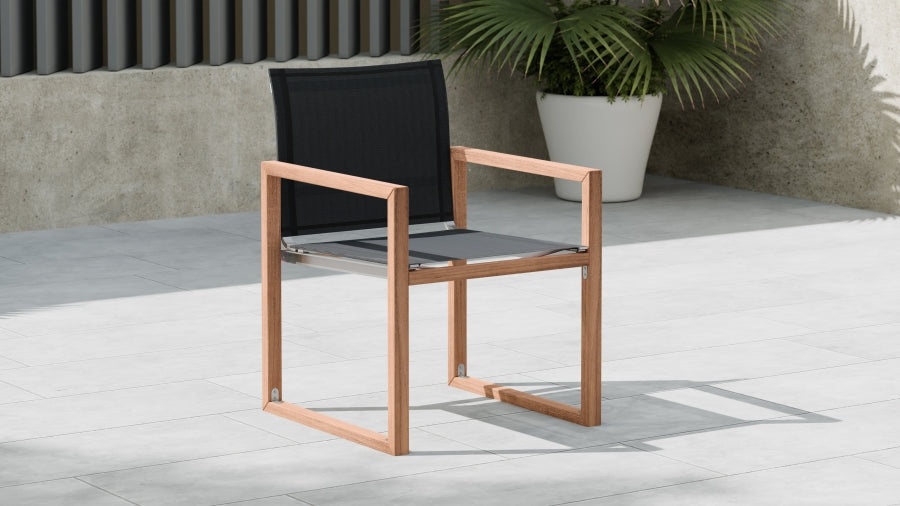 Tulum Water Resistant Mesh Fabric Outdoor Patio Dining Arm Chair