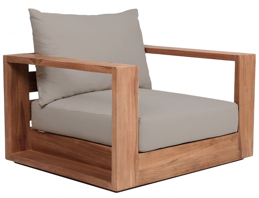 Tulum Water Resistant Fabric Upholstered Outdoor Patio Accent Chair