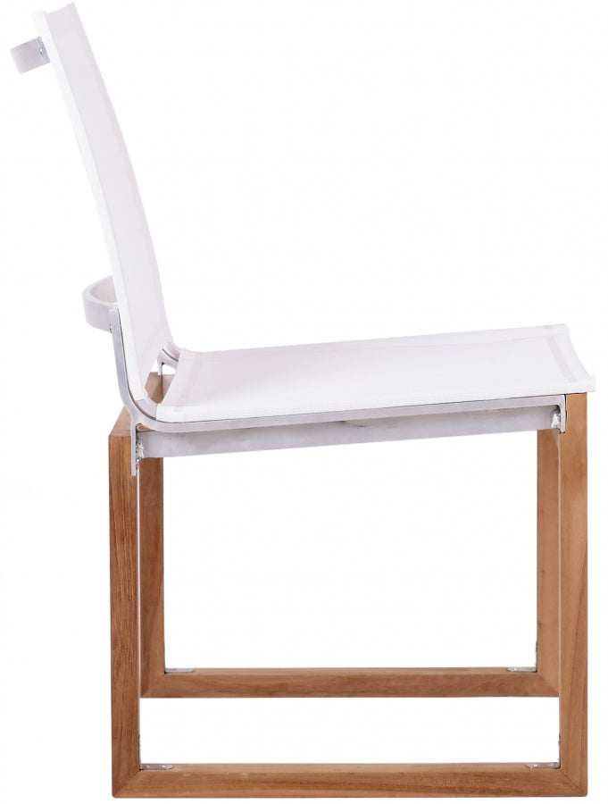 Tulum Water Resistant Mesh Fabric Outdoor Patio Dining Side Chair