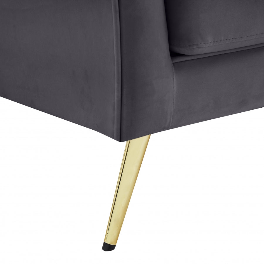 Lips Velvet Upholstered Chair