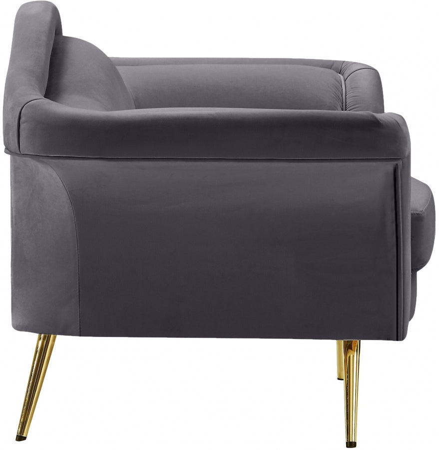 Lips Velvet Upholstered Chair