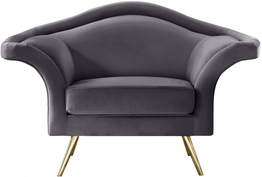 Lips Velvet Upholstered Chair