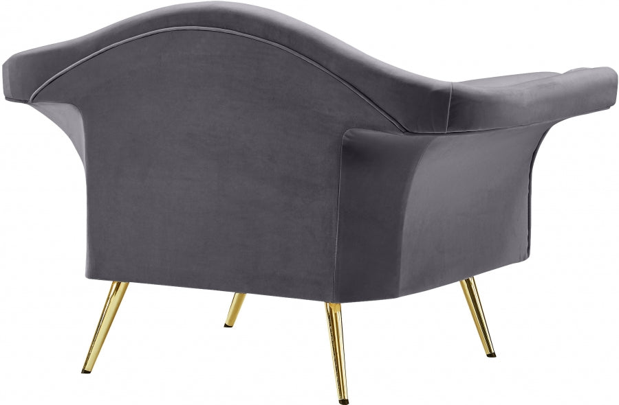 Lips Velvet Upholstered Chair
