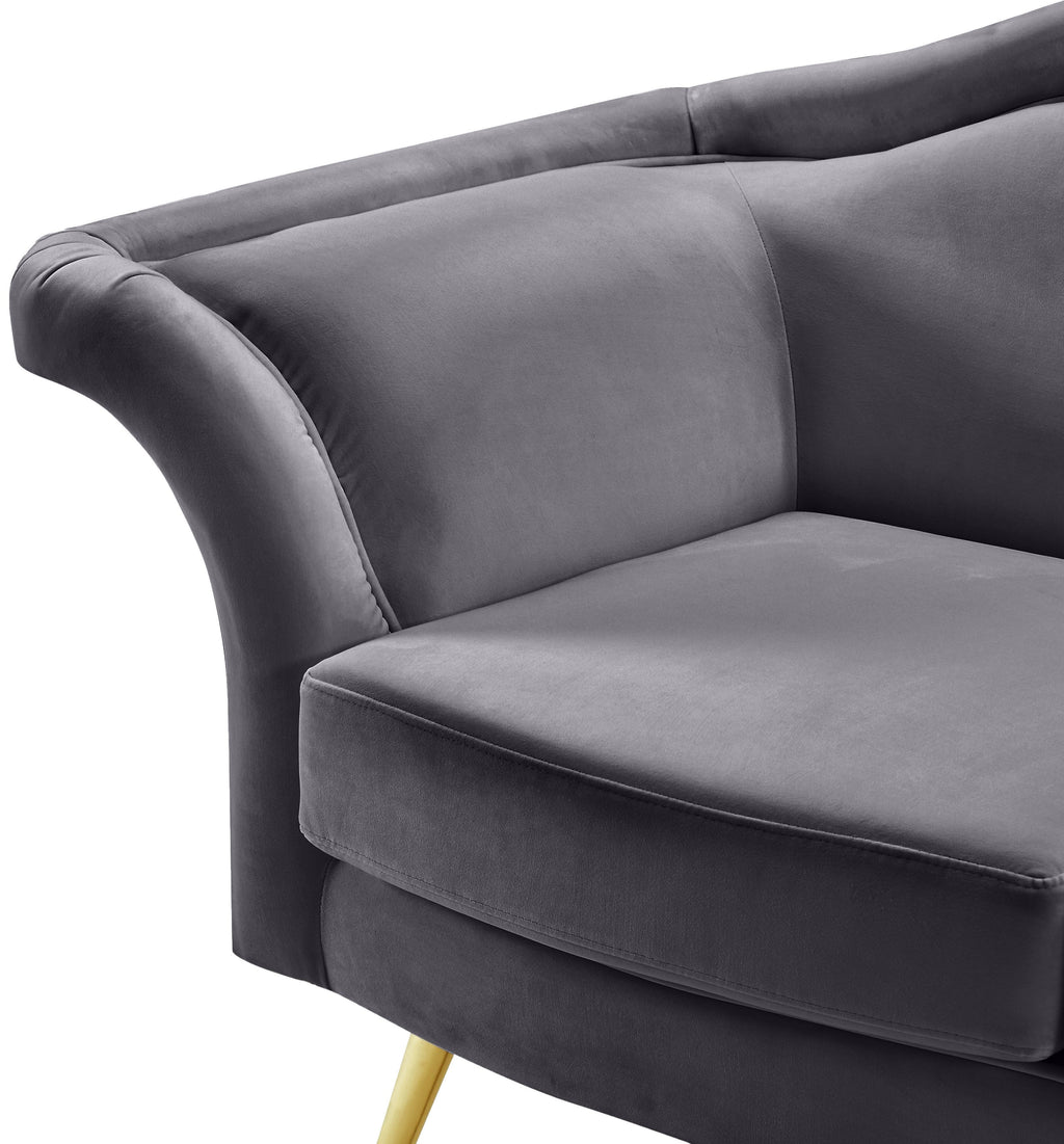 Lips Velvet Upholstered Chair