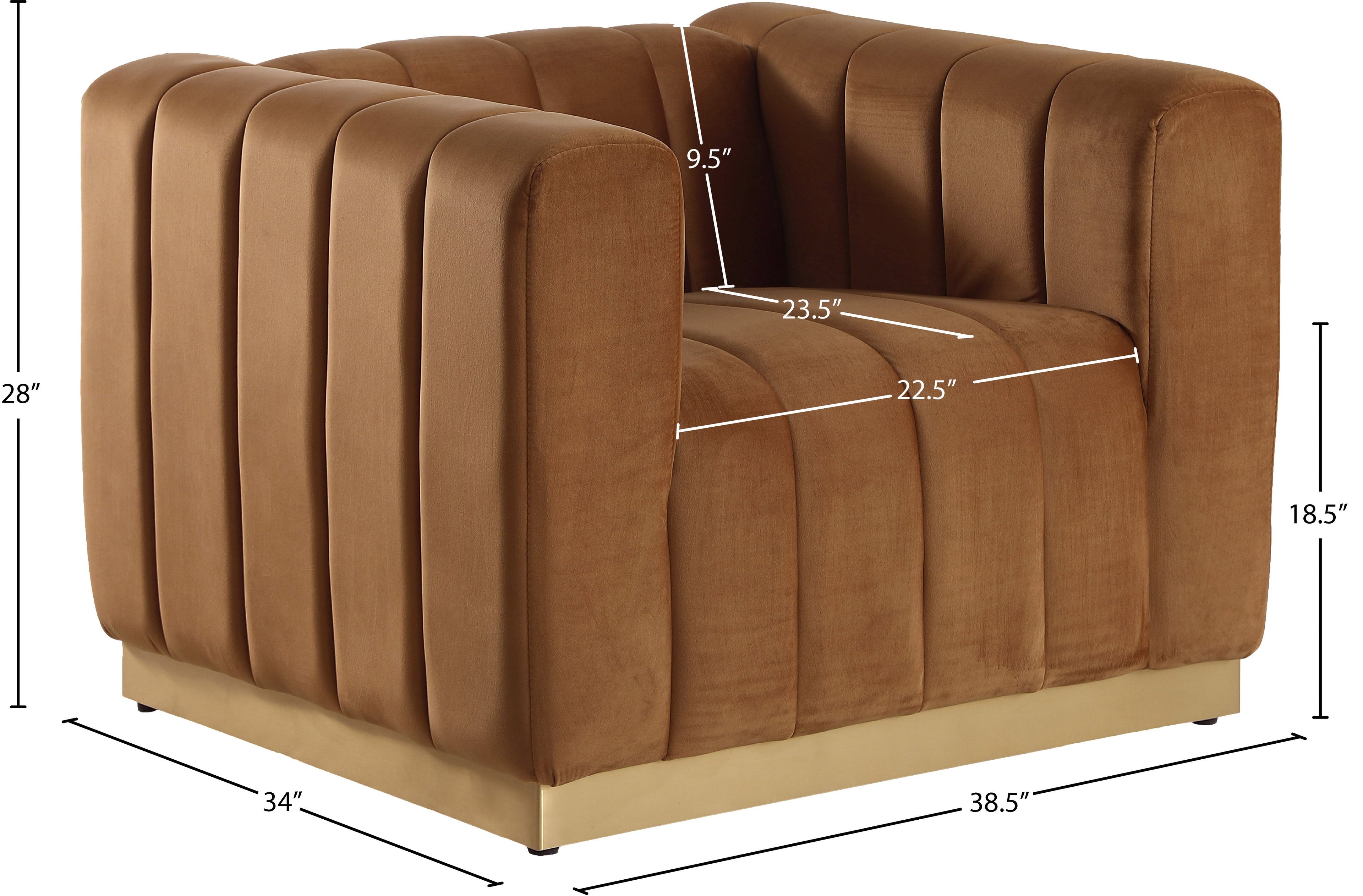 Marlon Velvet Upholstered Chair