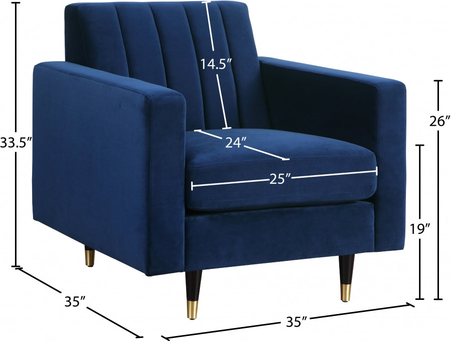 Lola Velvet Upholstered Chair