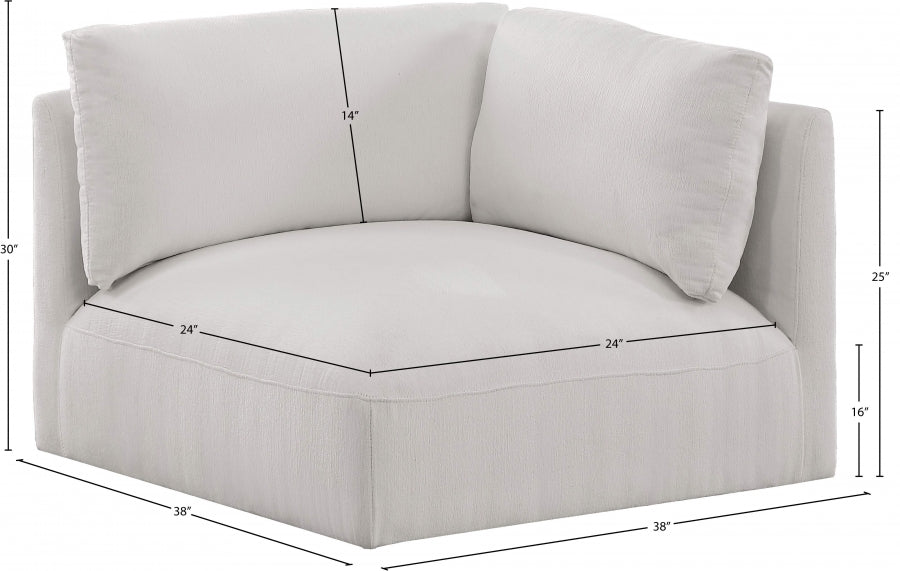 Ease Fabric Upholstered Corner Modular Chair