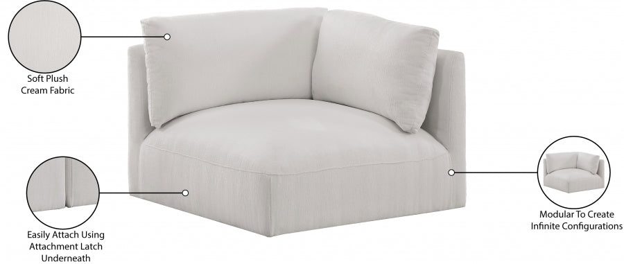 Ease Fabric Upholstered Corner Modular Chair