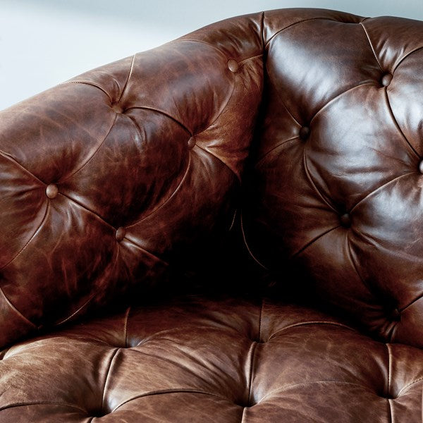 Hattie Leather Swivel Chair