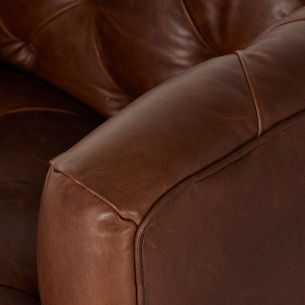 Hattie Leather Swivel Chair