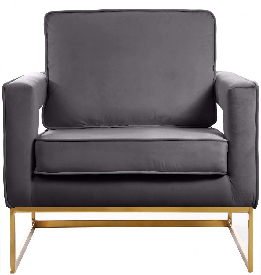 Noah Velvet Upholstered Accent Chair