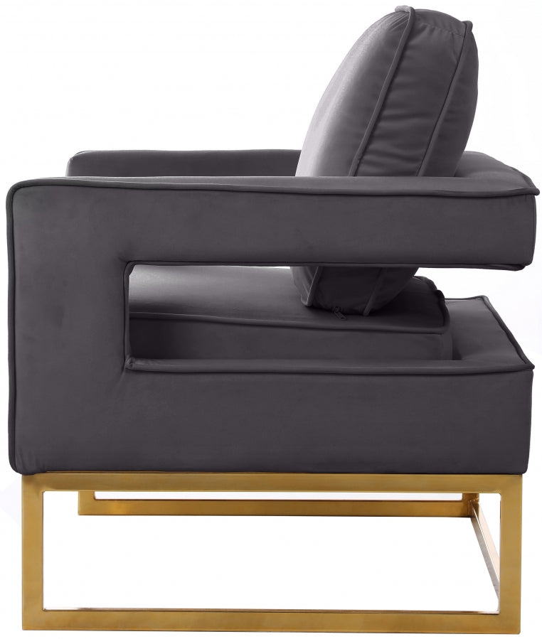 Noah Velvet Upholstered Accent Chair