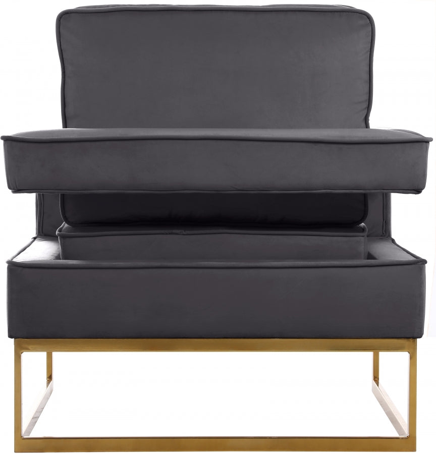 Noah Velvet Upholstered Accent Chair