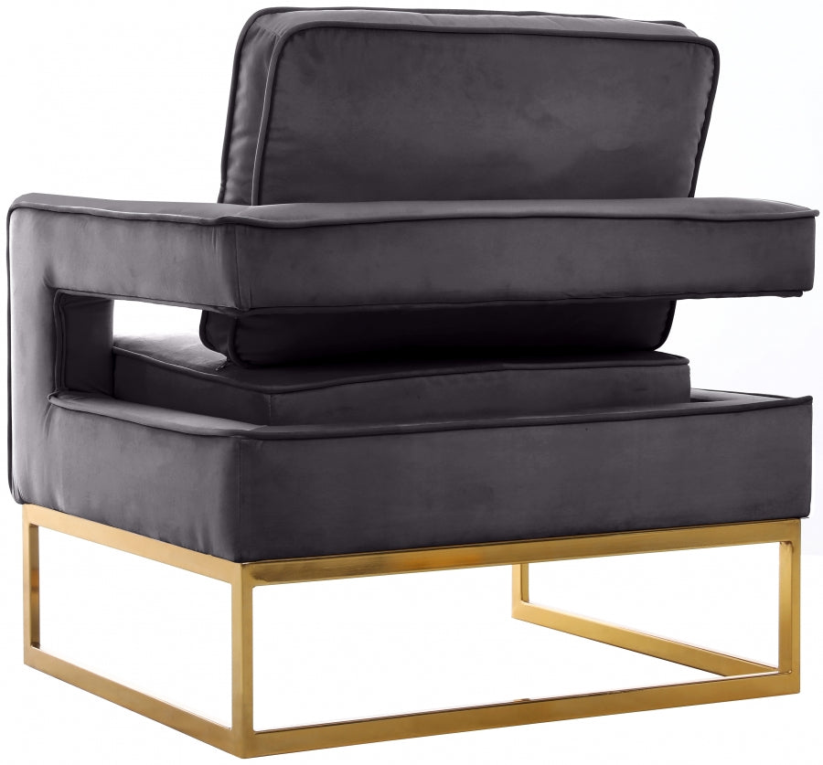 Noah Velvet Upholstered Accent Chair