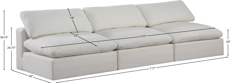 Comfy Linen Textured Fabric Sofa